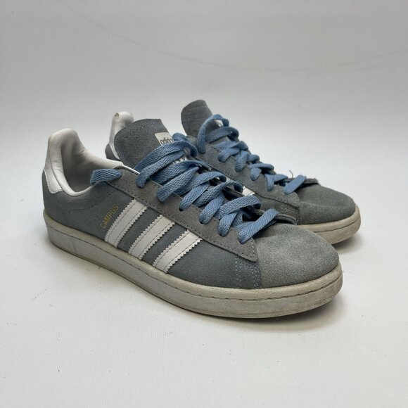 Adidas Campus Men’s US 6 ≈ Women’s US 7 Ash Baby Blue Suede Sneakers Casual Read - Picture 1 of 15